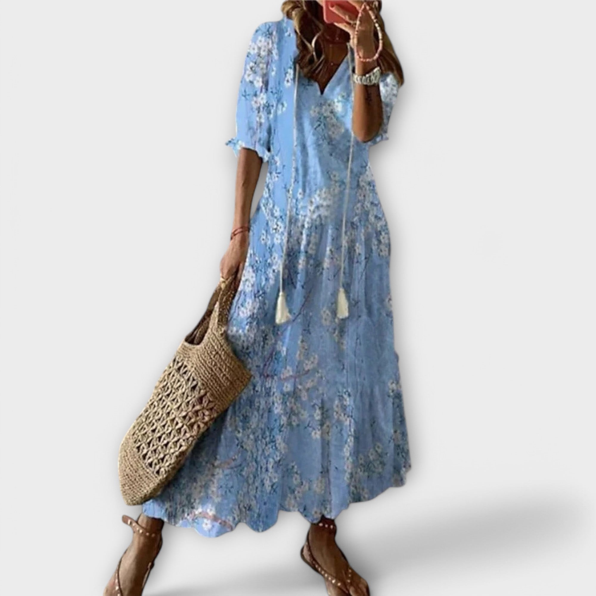 Helga | Vestido Maxi Bohemio Elegante