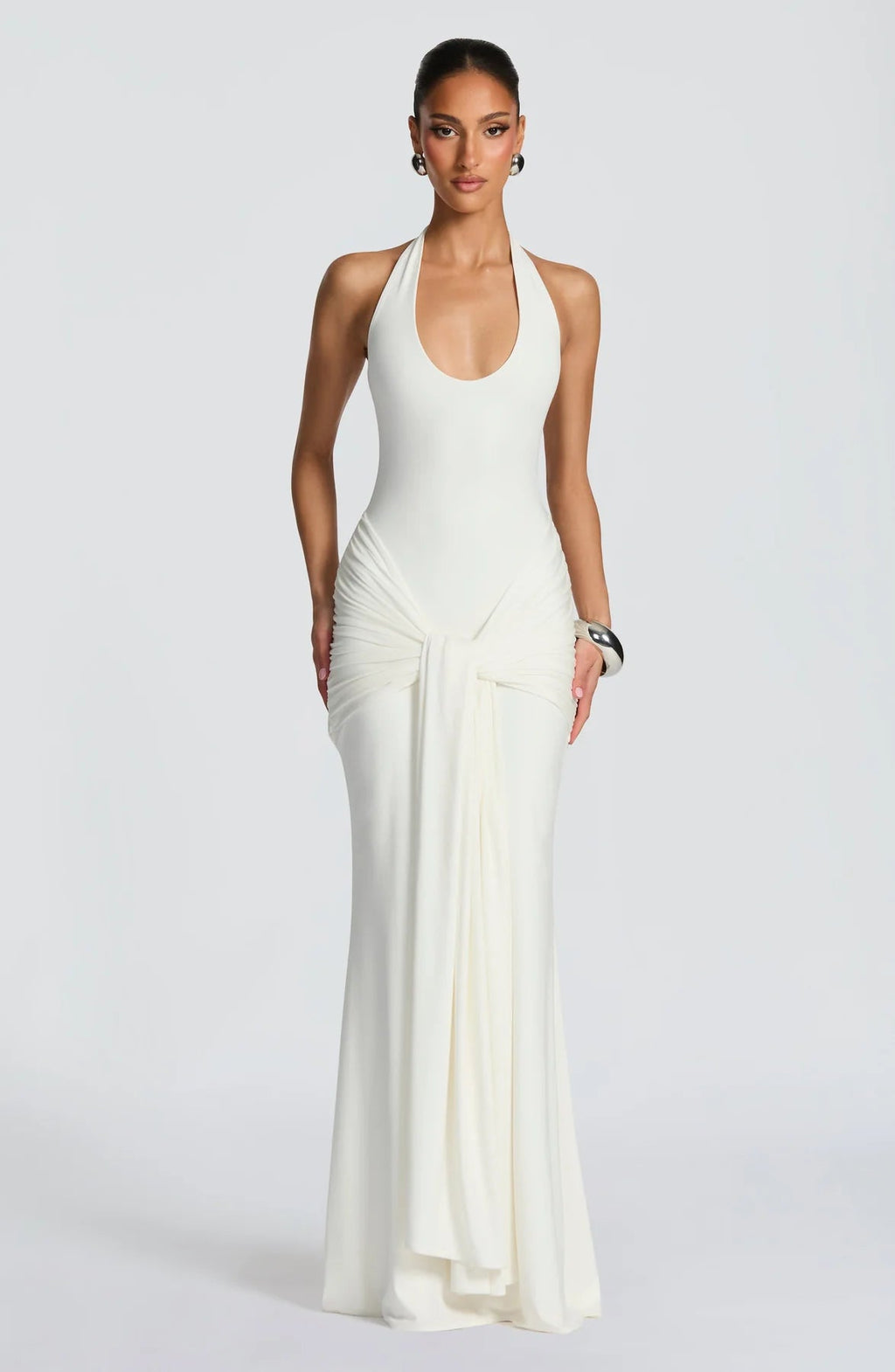 Serenità Nera Vestido Maxi