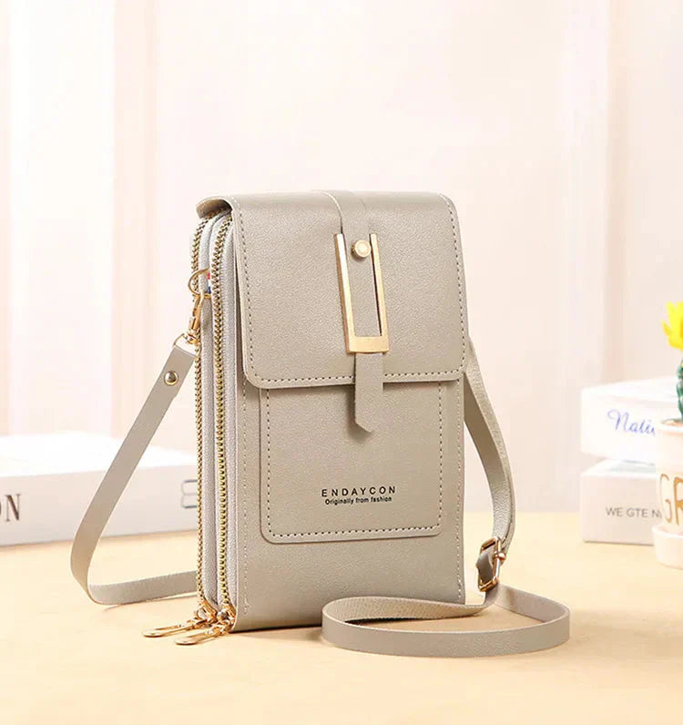 Bolso de Cuero Cruzado para Teléfono Móvil