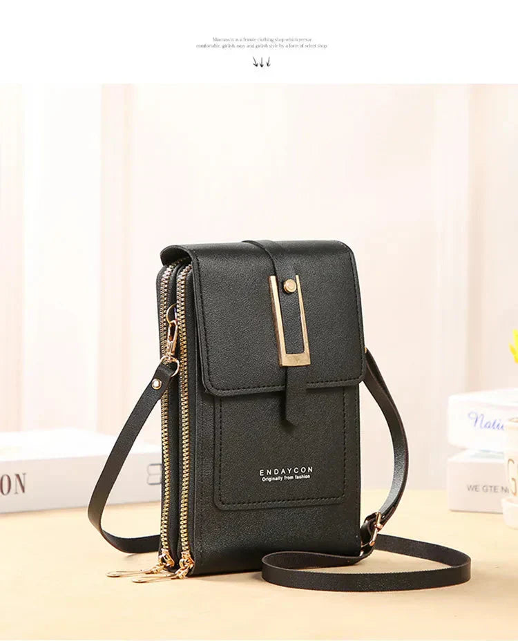 Afton | Bolso de Hombro para Teléfono Celular con Pantalla Táctil