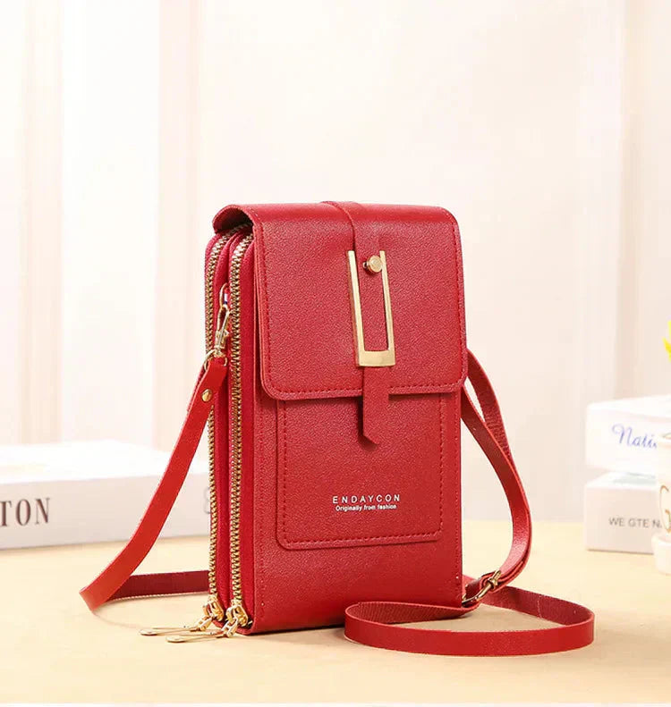 Afton | Bolso de Hombro para Teléfono Celular con Pantalla Táctil