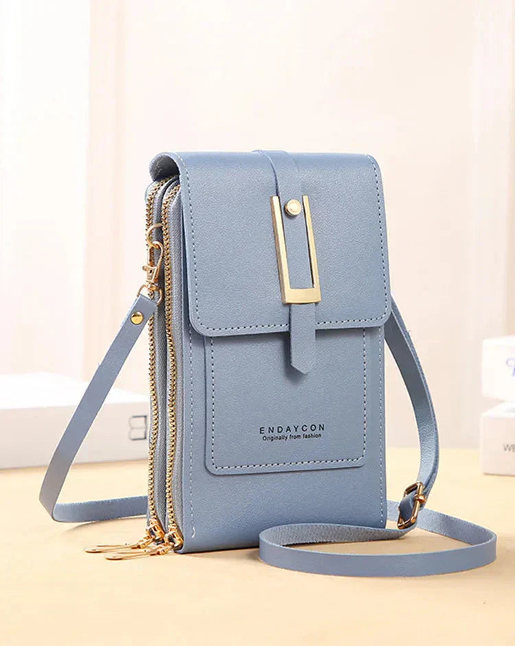 Bolso de Cuero Cruzado para Teléfono Móvil