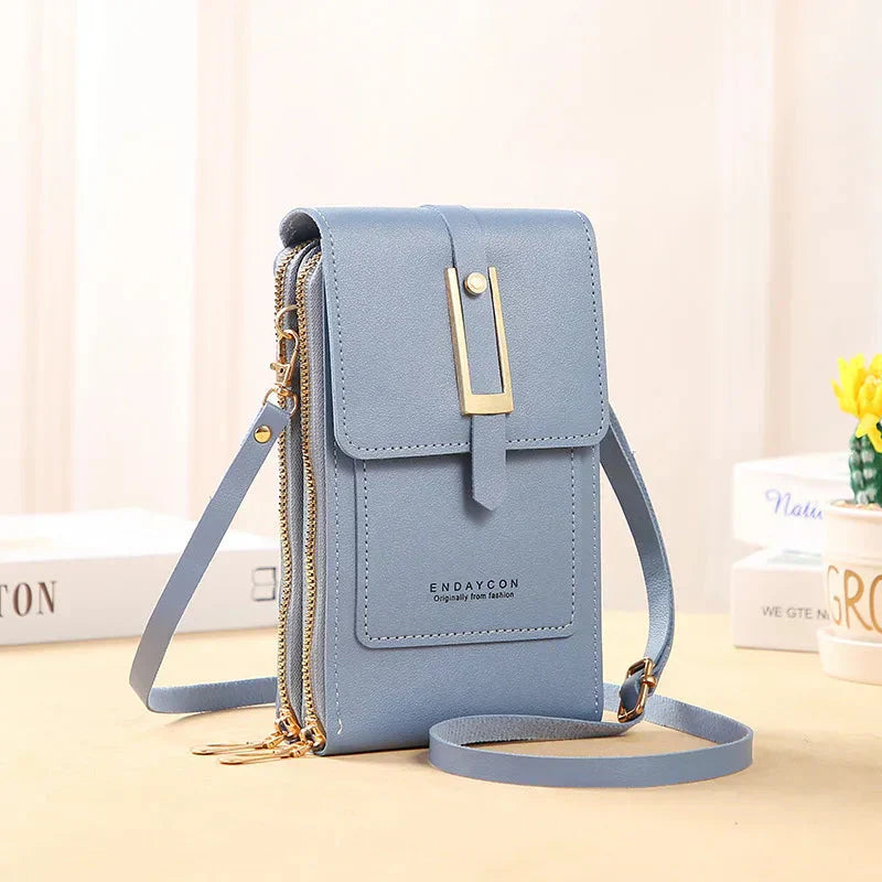 Bolso de Cuero Cruzado para Teléfono Móvil