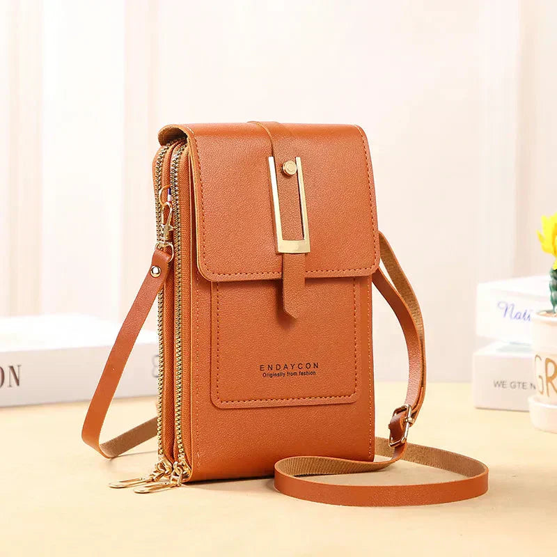 Afton | Bolso de Hombro para Teléfono Celular con Pantalla Táctil