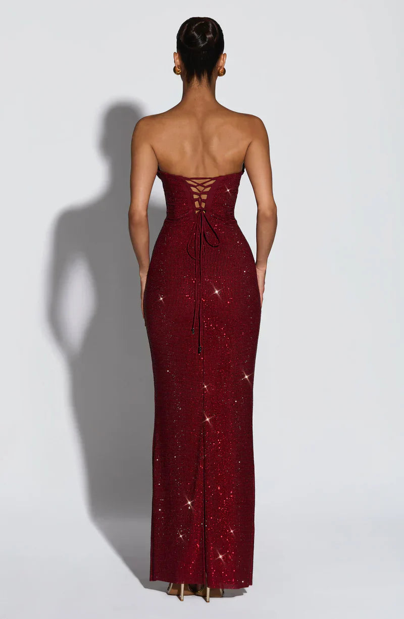 Marivelle Vestido Maxi de Cristal