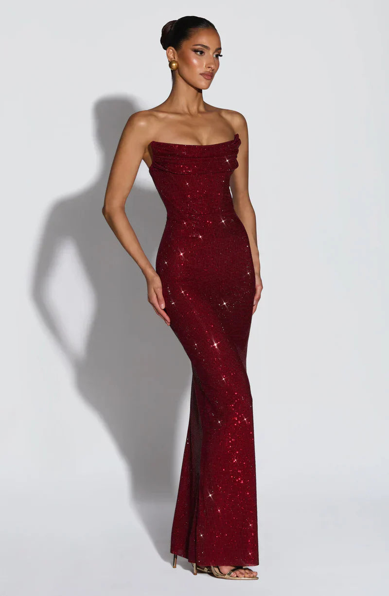 Marivelle Vestido Maxi de Cristal